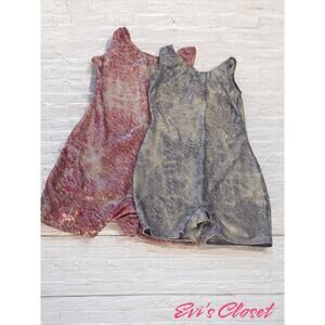 Bolera  2 Girls Jumpsuit Sz 7-8 Yoga Gymnastics Dance Wear  Bodysuit